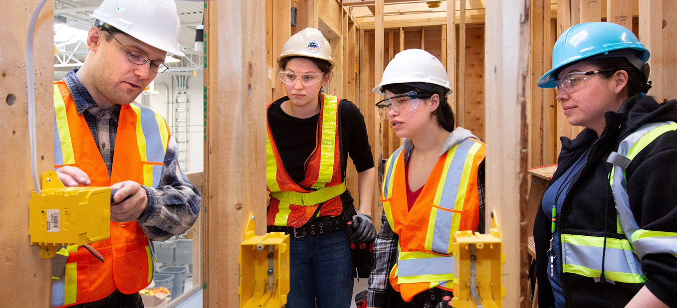 women in trades training electricians